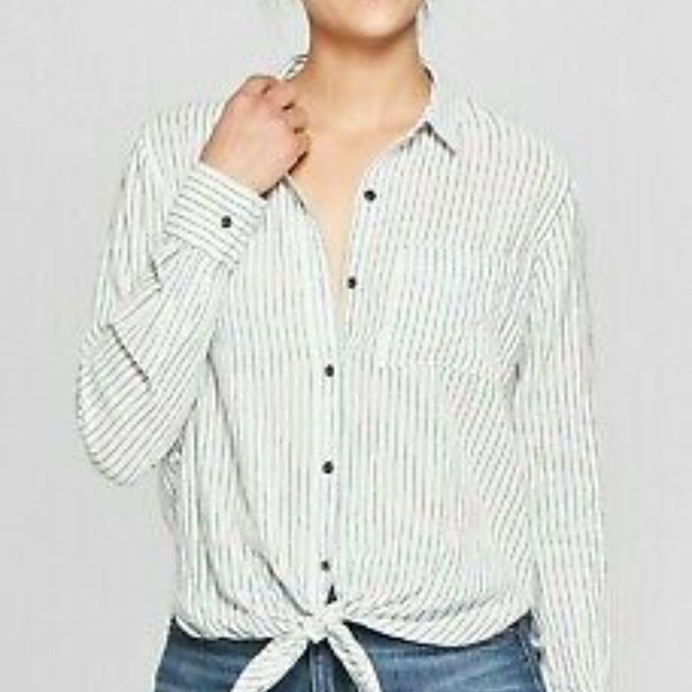(Pack/2) Universal Thread TieFront Stripe Shirt